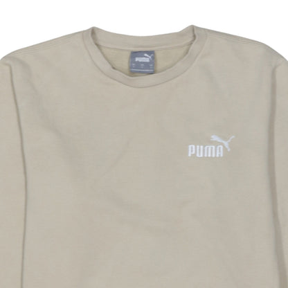 Puma Men’s Beige Crew Neck Pullover Sweatshirt Size S
