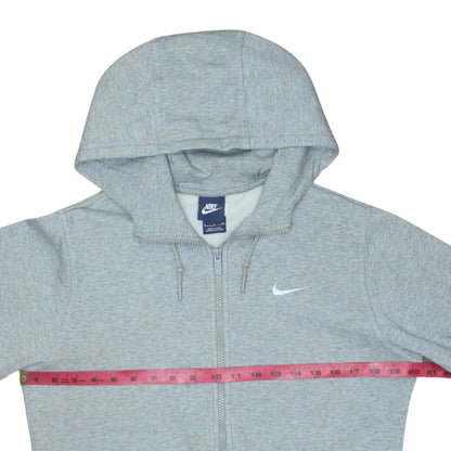 Nike Men's Grey Full Zip Hoodie Small Regular Fit Sportswear