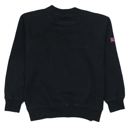 Lonsdale Men's Black Crew Neck Logo Sweatshirt Size M