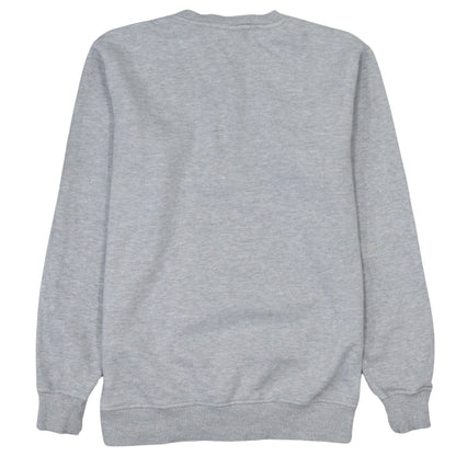 Fila Men's Grey Pullover Sweatshirt Small Crew Neck Logo Athletic Fit