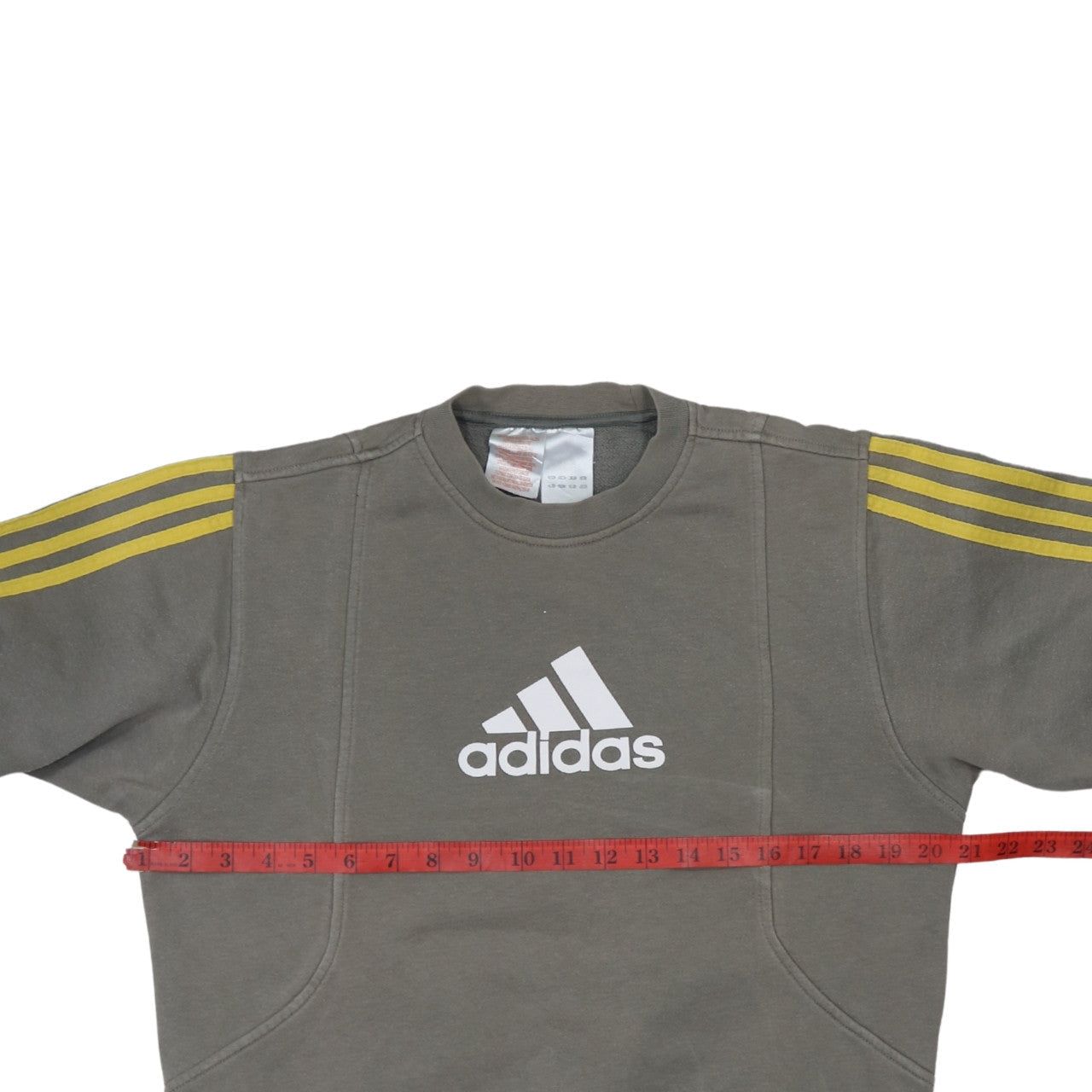 Adidas Men's Grey Sweatshirt M Pullover Crew Neck Logo Sportswear