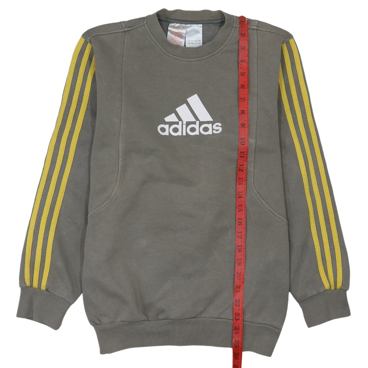 Adidas Men's Grey Sweatshirt M Pullover Crew Neck Logo Sportswear