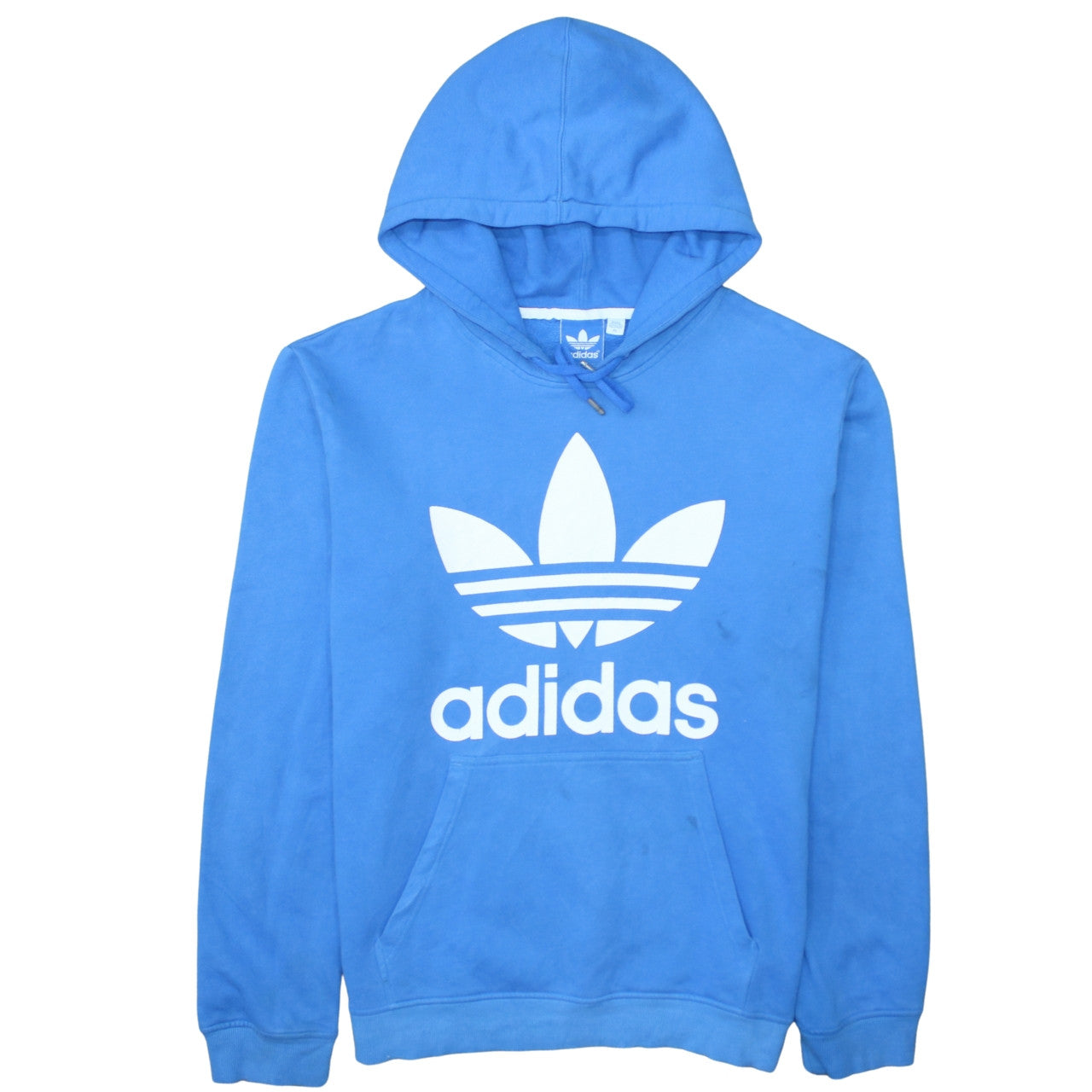 Adidas Men's Blue Pullover Hoodie XL Logo Graphic Sportswear
