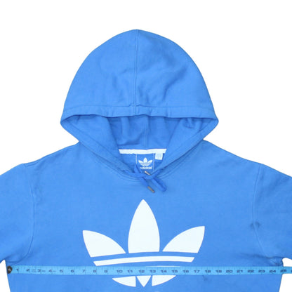 Adidas Men's Blue Pullover Hoodie XL Logo Graphic Sportswear