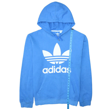Adidas Men's Blue Pullover Hoodie XL Logo Graphic Sportswear