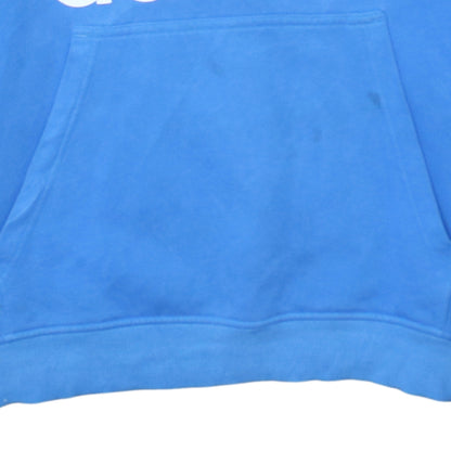 Adidas Men's Blue Pullover Hoodie XL Logo Graphic Sportswear