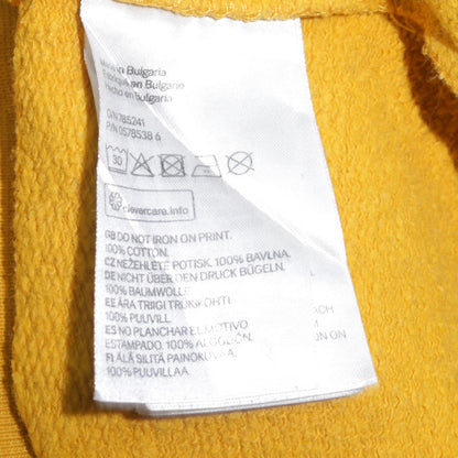 Bieber Unisex Yellow Crew Neck Tour Sweatshirt Size M Cotton