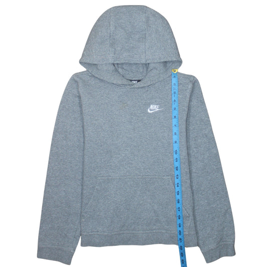 Nike Boys Grey Pullover Hoodie XL Fleece Casual Hooded Sweatshirt