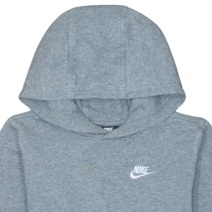 Nike Boys Grey Pullover Hoodie XL Fleece Casual Hooded Sweatshirt