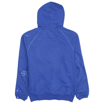 Adidas Mens Blue Pullover Hoodie Size M Logo Sportswear