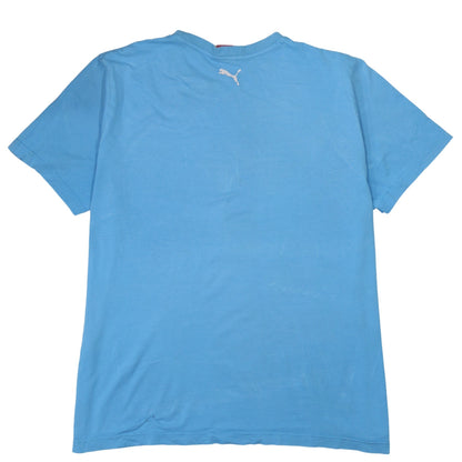 Puma Men's Blue XL Graphic Logo Sports T-Shirt
