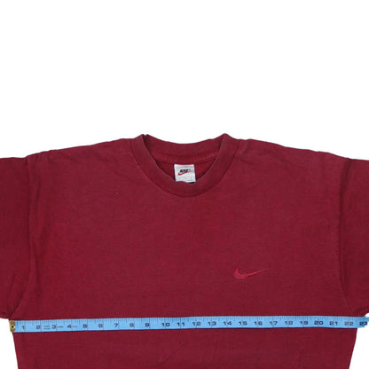 Nike Men's Red Cotton Crew Neck Short Sleeve T-Shirt Size L