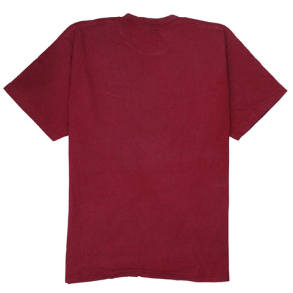 Nike Men's Red Cotton Crew Neck Short Sleeve T-Shirt Size L