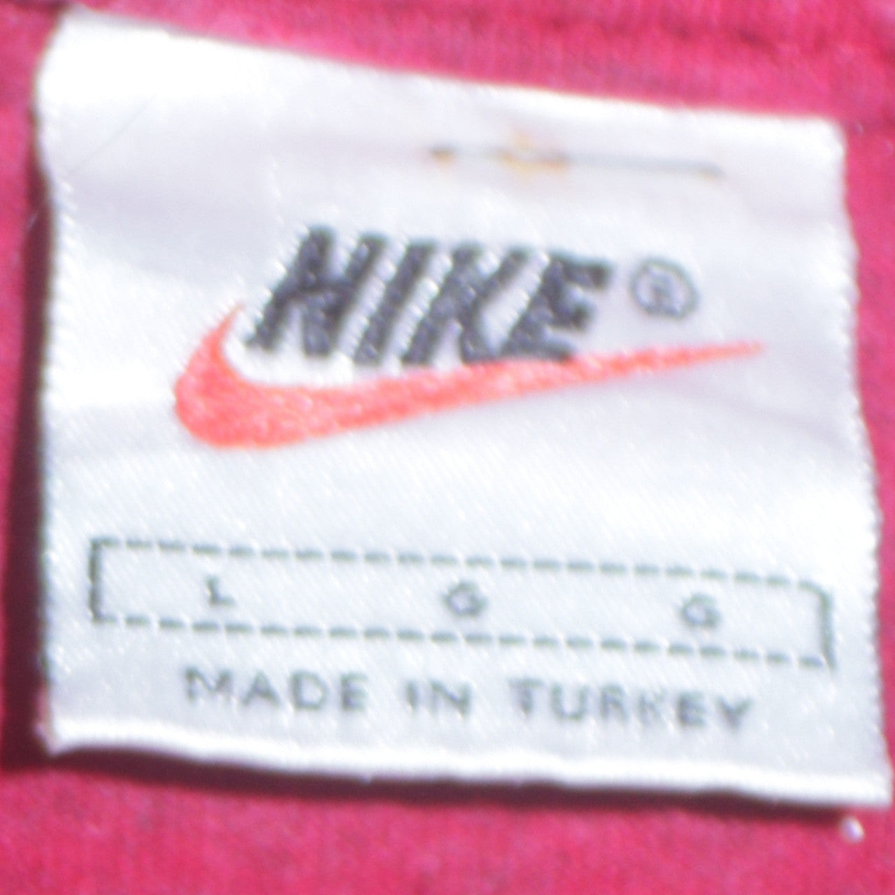 Nike Men's Red Cotton Crew Neck Short Sleeve T-Shirt Size L