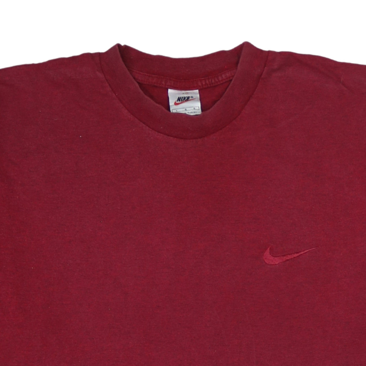 Nike Men's Red Cotton Crew Neck Short Sleeve T-Shirt Size L