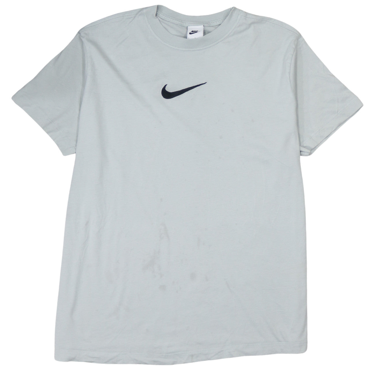 Nike Men's Grey Logo Short Sleeve Crew Neck T-Shirt Size L