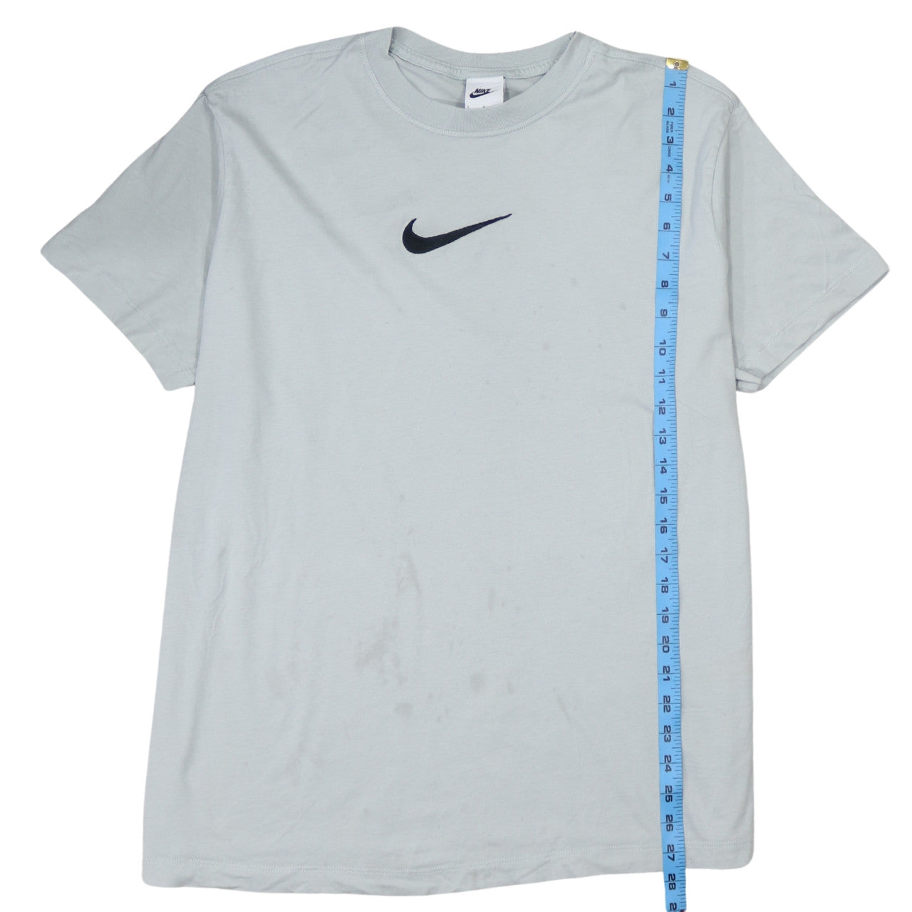 Nike Men's Grey Logo Short Sleeve Crew Neck T-Shirt Size L