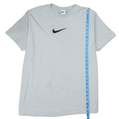 Nike Men's Grey Logo Short Sleeve Crew Neck T-Shirt Size L
