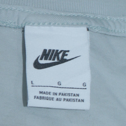Nike Men's Grey Logo Short Sleeve Crew Neck T-Shirt Size L