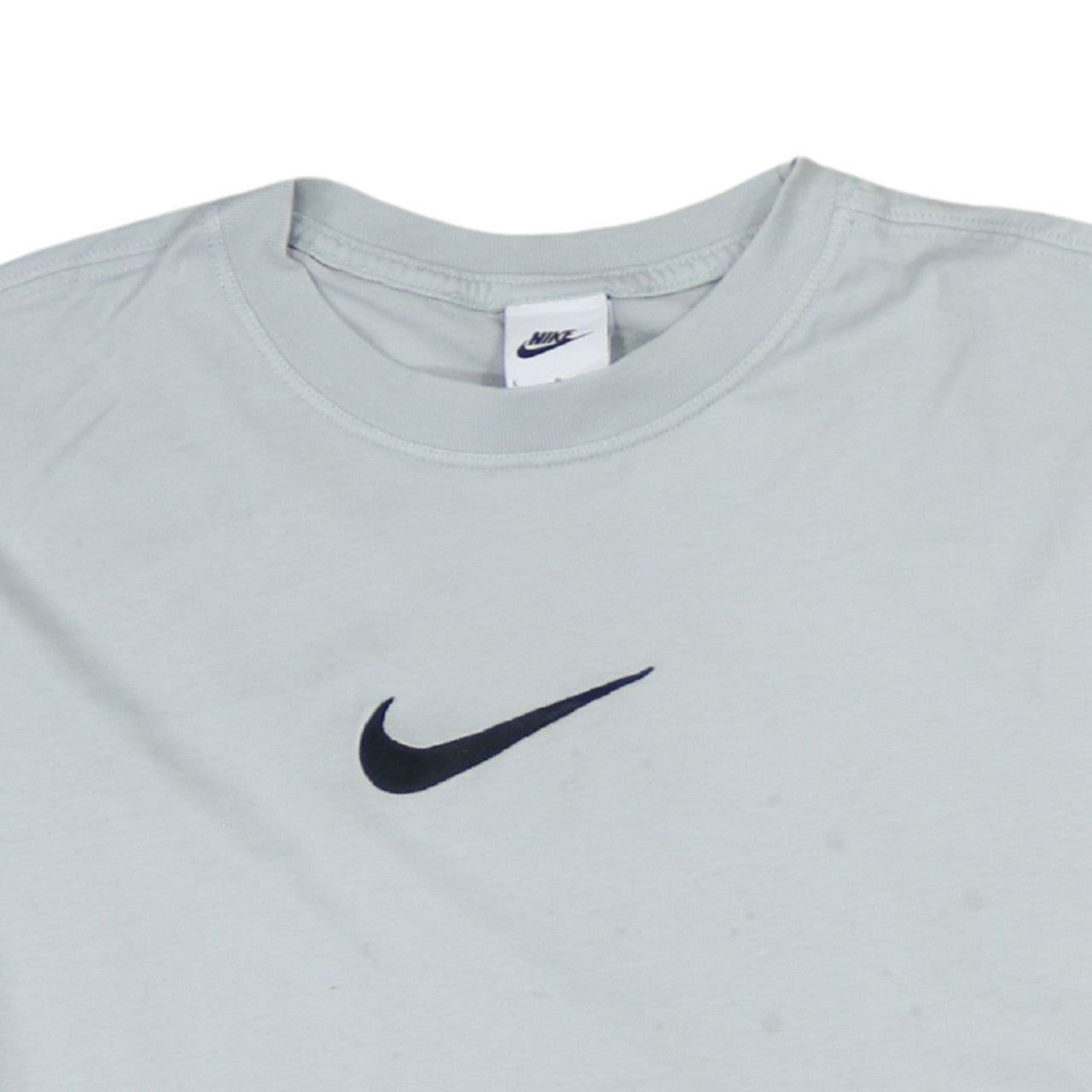 Nike Men's Grey Logo Short Sleeve Crew Neck T-Shirt Size L