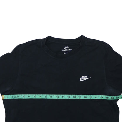Nike Men's Black Crew Neck Short Sleeve Cotton T-Shirt Size L
