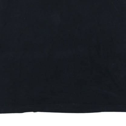 Nike Men's Black Crew Neck Short Sleeve Cotton T-Shirt Size L