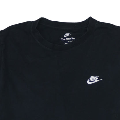 Nike Men's Black Crew Neck Short Sleeve Cotton T-Shirt Size L