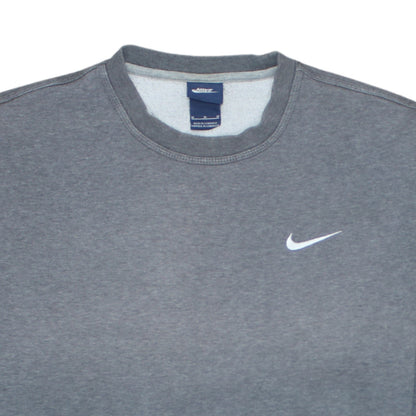 Nike Men’s Grey Crew Neck Pullover Sweatshirt Size M