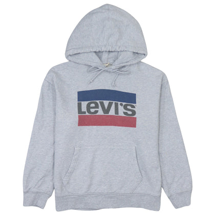 Levi's Men's Grey Pullover Logo Hoodie Size S