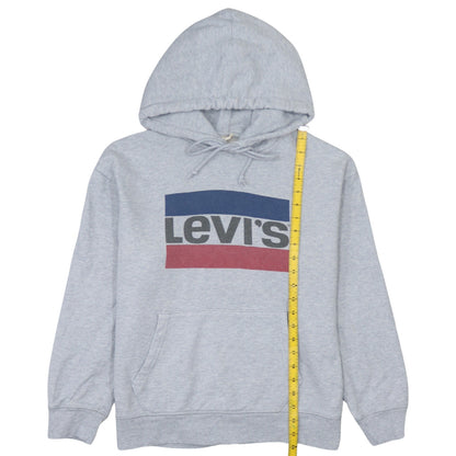 Levi's Men's Grey Pullover Logo Hoodie Size S