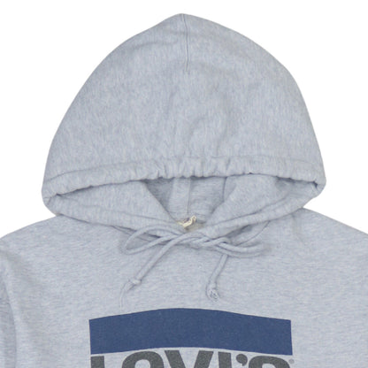 Levi's Men's Grey Pullover Logo Hoodie Size S