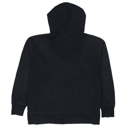Adidas Women's Black 1/2 Zip Hooded Sweatshirt UK 12