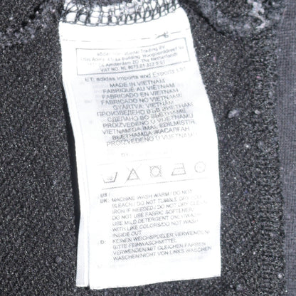 Adidas Womens Black Pullover Hoodie Size 12-14 Cotton Blend