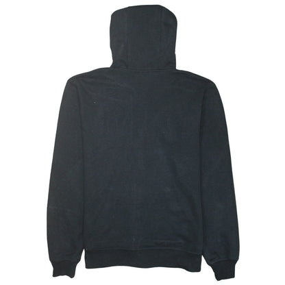 Quiksilver Men’s Black Full Zip Hoodie L Embroidered Surf Style
