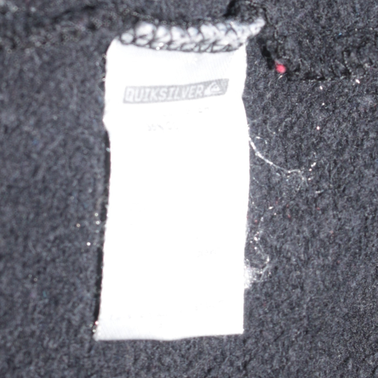 Quiksilver Men’s Black Full Zip Hoodie L Embroidered Surf Style