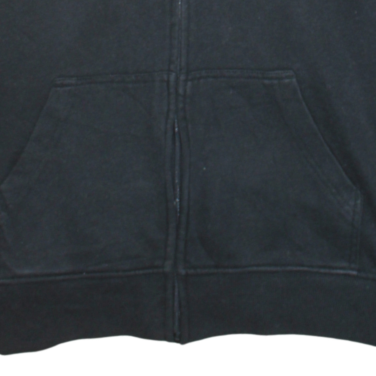 Quiksilver Men’s Black Full Zip Hoodie L Embroidered Surf Style
