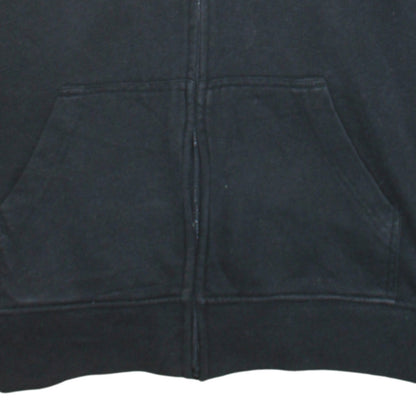 Quiksilver Men’s Black Full Zip Hoodie L Embroidered Surf Style