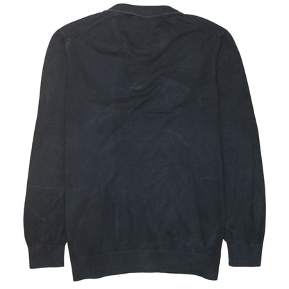 Timberland Men’s Black 3XL 1/4 Zip Cotton Jumper