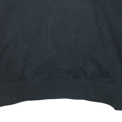 Timberland Men’s Black 3XL 1/4 Zip Cotton Jumper