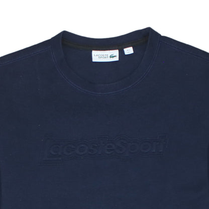 Lacoste Sport Men’s Blue Crew Neck Pullover Sweatshirt L