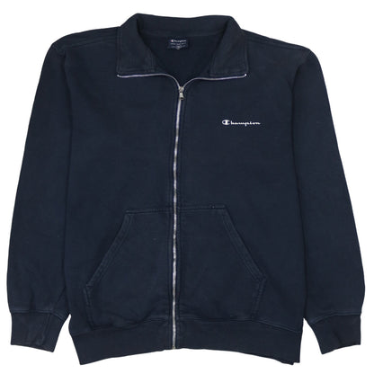 Champion Men's Black XL Full Zip Track Jacket Fleece