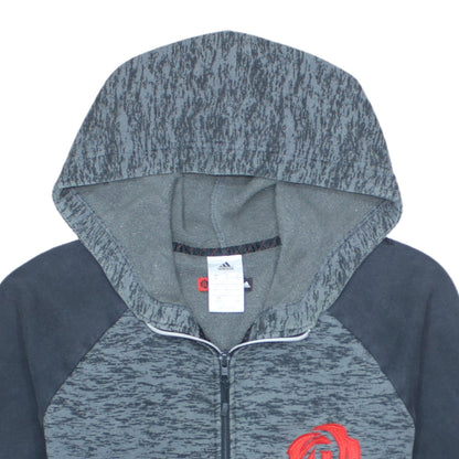 Adidas Men’s Grey Full Zip Hoodie XS Sports Fleece Jacket
