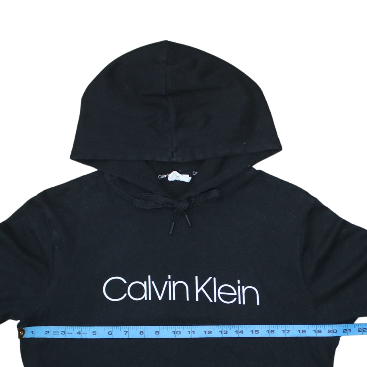 Calvin Klein Men Black Pullover Hoodie Regular Fit Medium