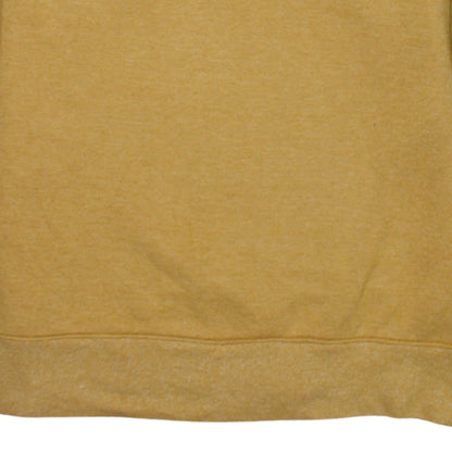 Nike Womens Mustard Yellow Pullover Sweatshirt Size M Crew Neck
