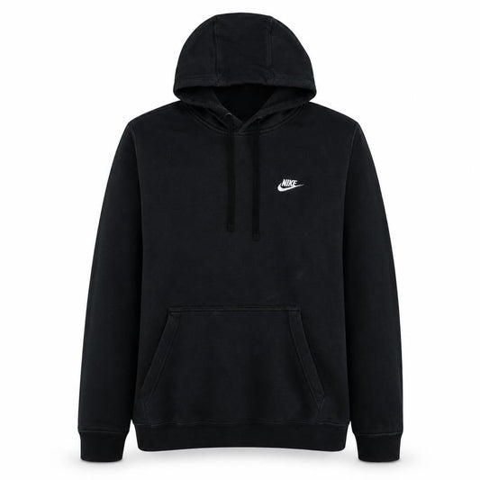 Nike Men's Black Pullover Hoodie L Sports Fleece Sweatshirt