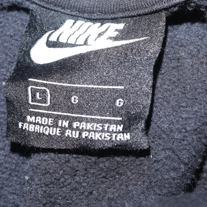 Nike Men's Black Pullover Hoodie L Sports Fleece Sweatshirt