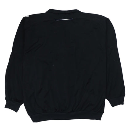 Adidas Men's Black Polyester Track Jacket Size M Full Zip Classic Style