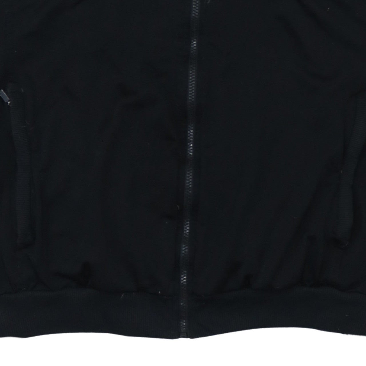 Adidas Men's Black Polyester Track Jacket Size M Full Zip Classic Style