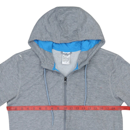 Adidas Men's Grey Full Zip Hoodie Size S Regular Fit Sportswear