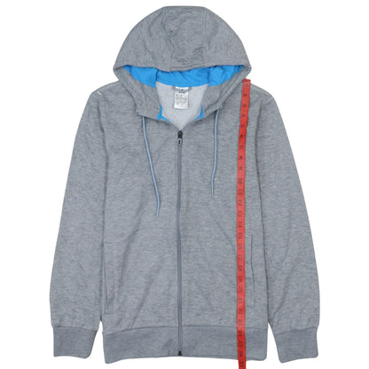 Adidas Men's Grey Full Zip Hoodie Size S Regular Fit Sportswear